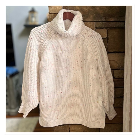 LOU & GREY Chunky Confetti Fleck Turtleneck Sweater - Picture 3 of 10